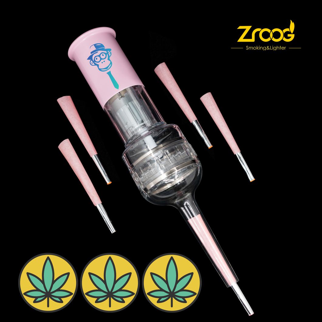 Roll Filler Herb Grinder and Cone Loader 2 Inch All-in-One Pre-Rolled Rolling Papers Cone Filling Device
