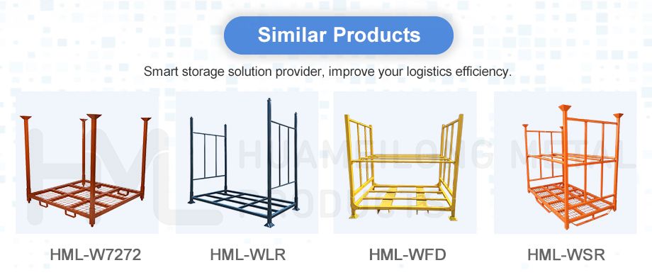Dalian Hml Heavy Duty Powder Coating Folding Iron Tire Rack