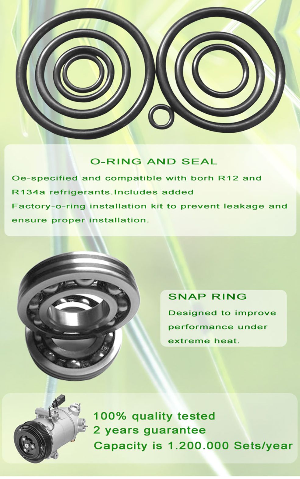 High Quality AC Compressor Automobile Air Conditioning System for Great Wall Wingle 2.0t 2WD
