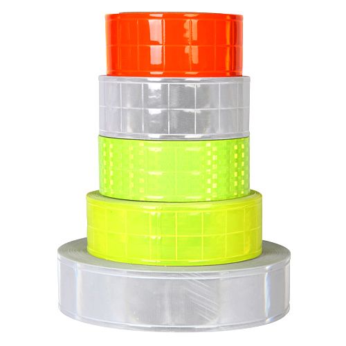 Fluorescent Green Flashing Reflective PVC Tape Sewing for Garment