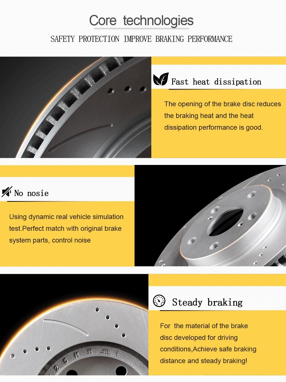 Cheap Wholesale Auto Parts Carbon Ceramic Metal Front and Rear Brake Disc/Brake Plate 4243160290 for Toyota