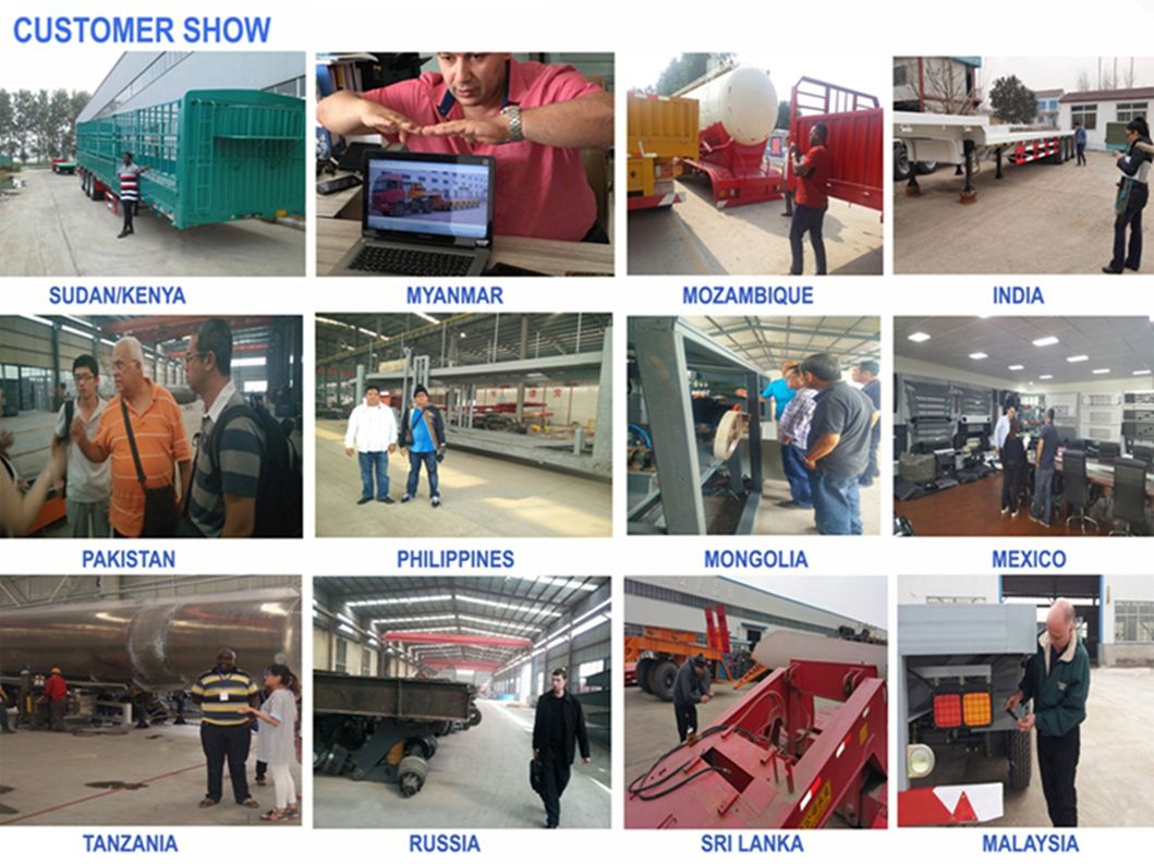1+2 Axles Full Wings Open Dump Trailer Towing Hydraulic Tipping Trailer Farm Drawbar Trailers
