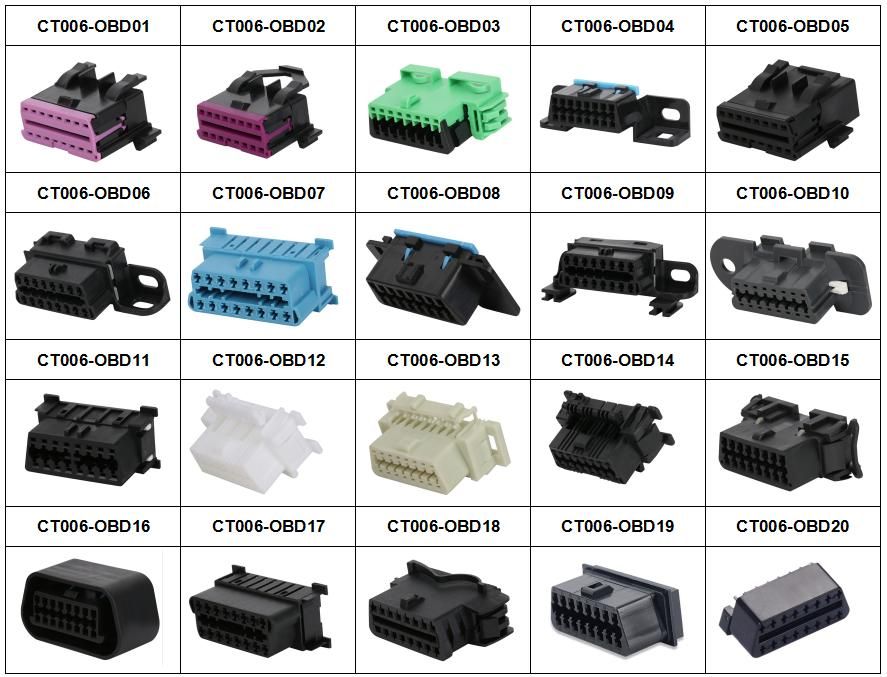 Female OBD2 to Female Obdii 16pin with Bracket Test Cable OBD OBD2 Extension Cable