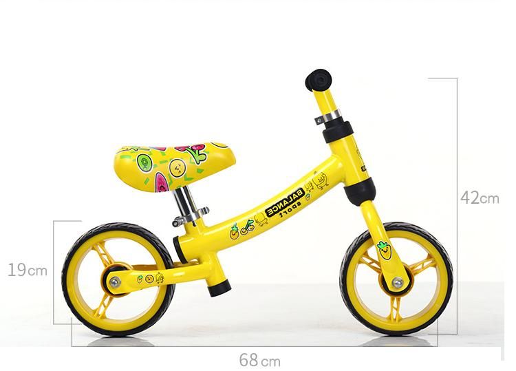 Colorful Kids Sports Balance Bike for 2-3 Years Old