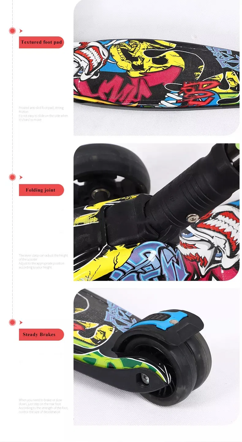 Wholesale Best Price Alloy PU Wheels 3-12 Years Old Girls &amp; Boys Kids Scooter