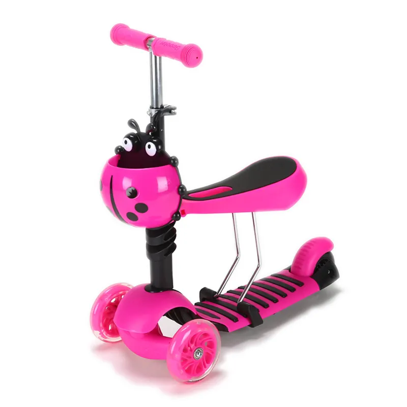LED Lights Fun Child Kick Multifunction Scooter