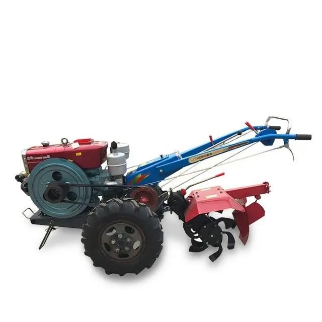 14 HP Farm Walking Tractor Mini Tractor with Mini Trailer