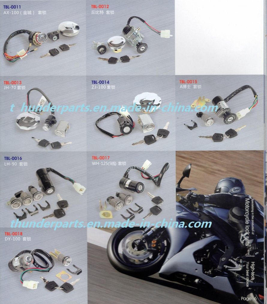 Motorcycle Accessories Lock Sets Parts for Gn125