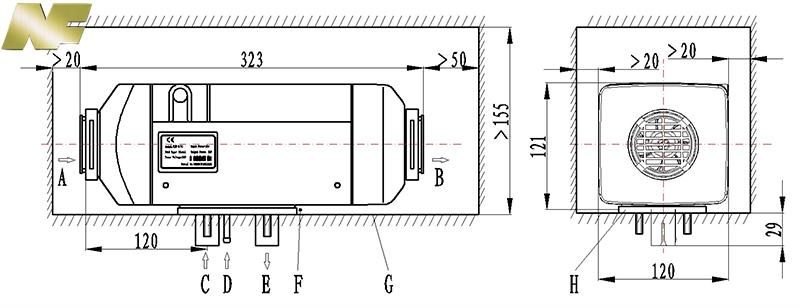 12V Gasoline Air Parking Heater for Vehicles