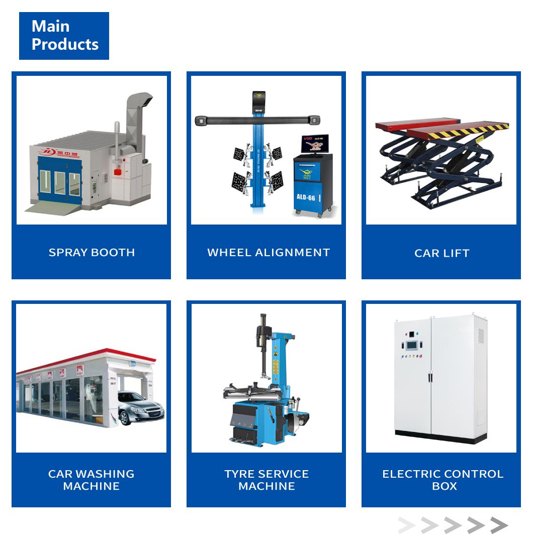 Fully Undershot Type Automobile Maintenance Painting Spray Booth with External Lighting
