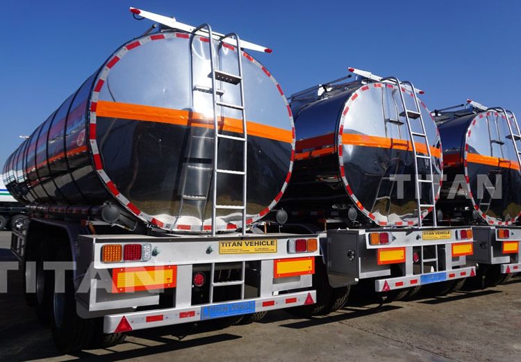 Titan 4 Axles Monoblock Tanker Trailer Fuel Tank Trailer