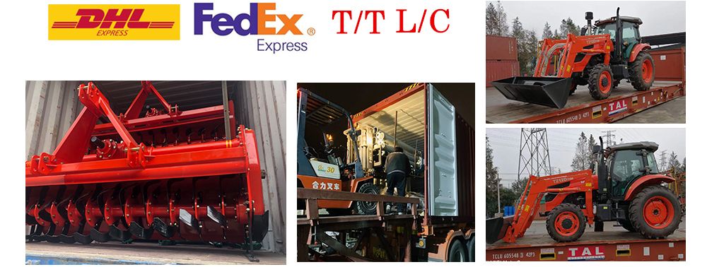 New 110HP Four-Wheel Driving Wheel Tractor with Diesel Engine of Kubota Type (OX1104)