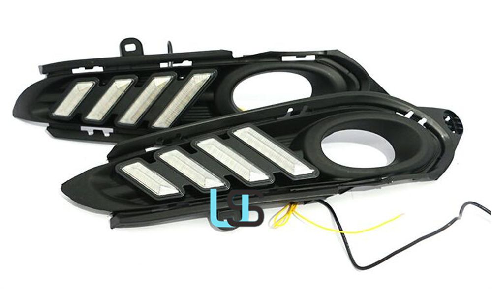 for Honda Hrv Hr-V Vezel 14 15 16 17 18 LED DRL Brake Reverse Turn Signal Front Bumper Fog Lamp Car 12V Auto Daytime Running Lights