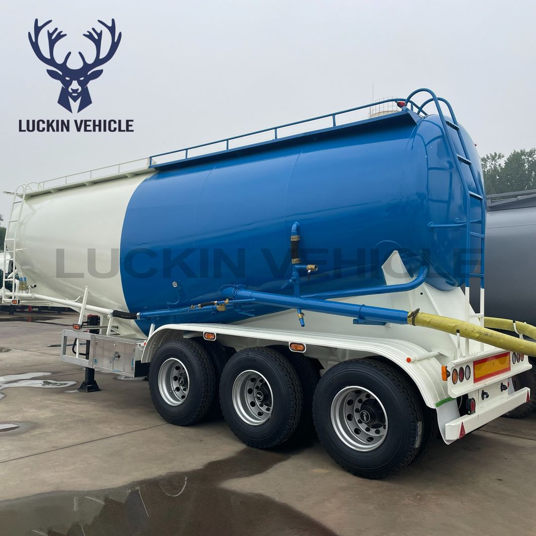 35cbm Aluminum Alloy Bulker Carrier Silo Powder Material Transport Tanker Semi Trailer