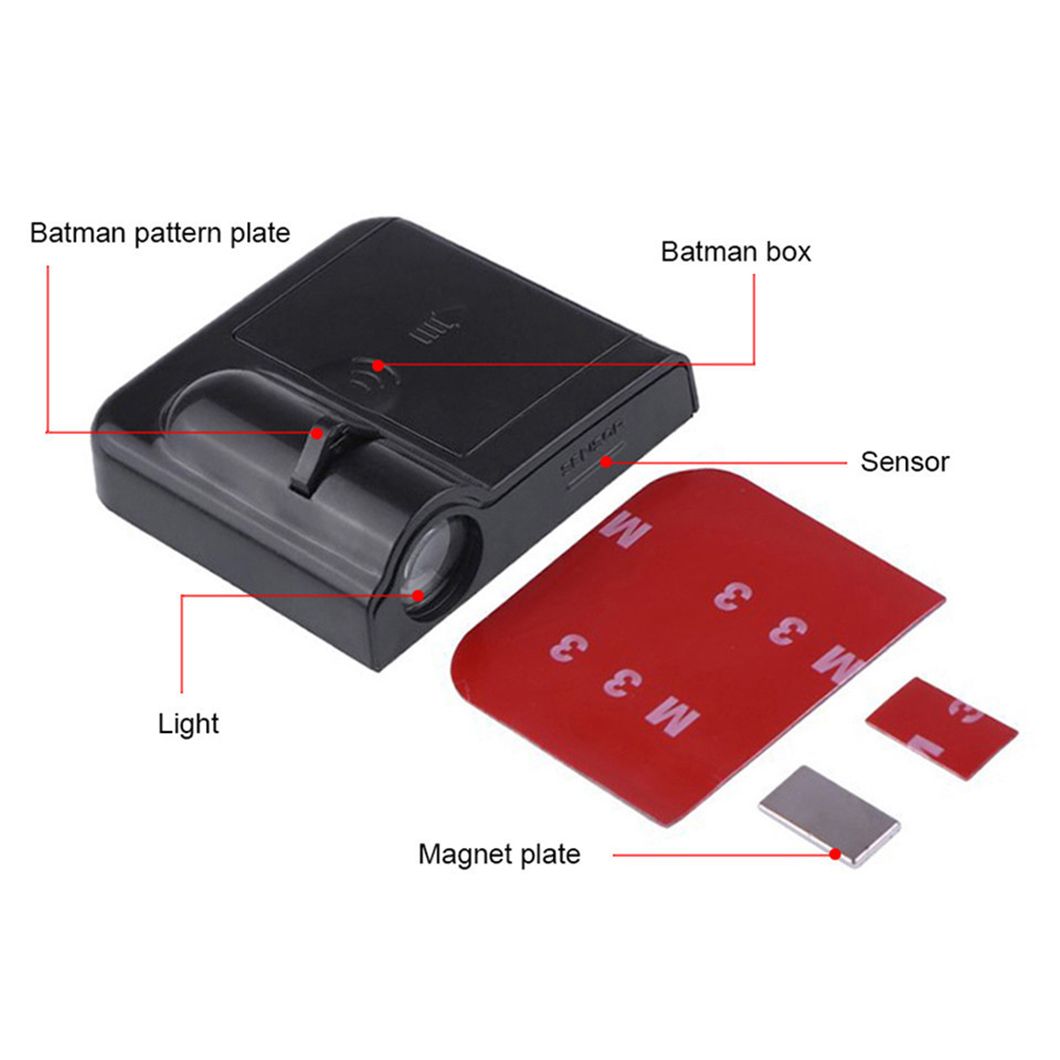 Haizg Universal Wireless Car Door Welcome Logo Light Projector Car Door Light Shadow Light Car Projector