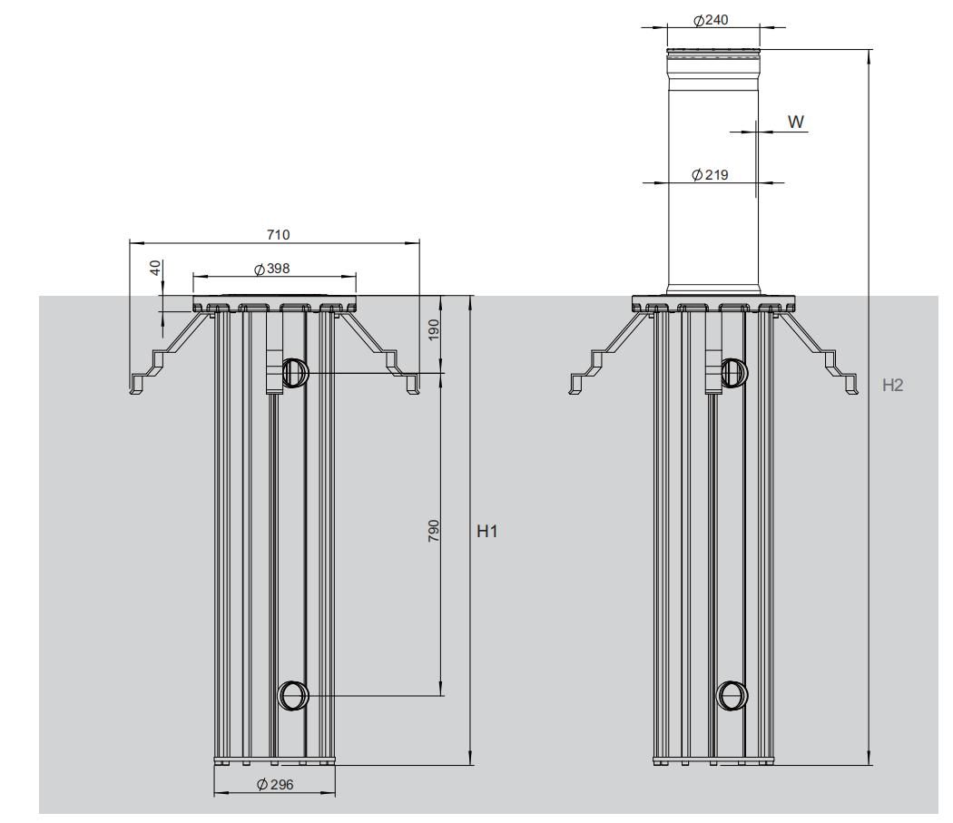 Automatic Rode Traffic Barrier Rising Bollard with Steel for Office Building Access Control