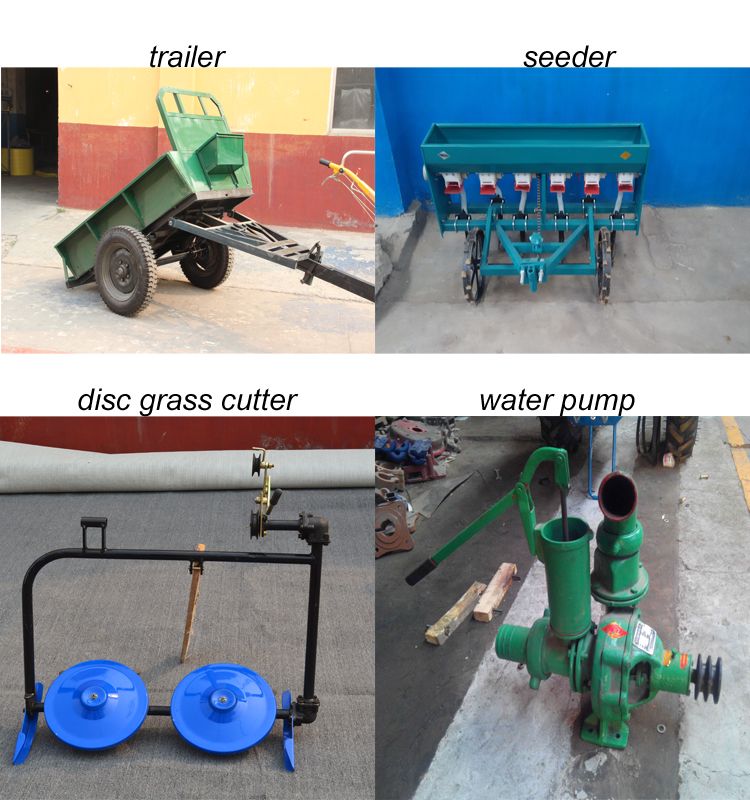 Chinese Farming Tractor Electric Starting 2 Wheels Hand Walking Cultivator Tractors Prices