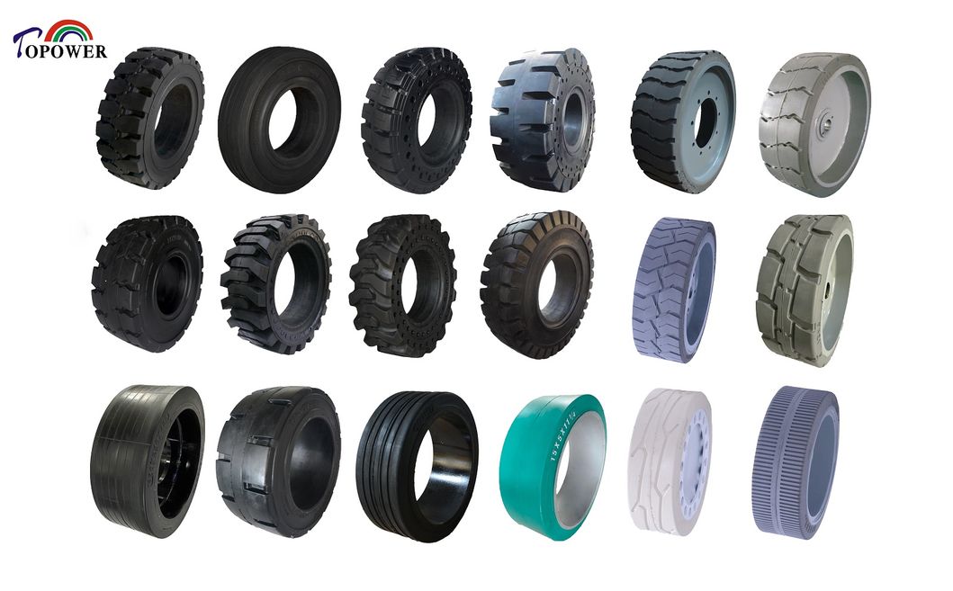 Deep Tread Rubber Solid Tyre 6.50-10 for Linde Toyota Electric Forklift