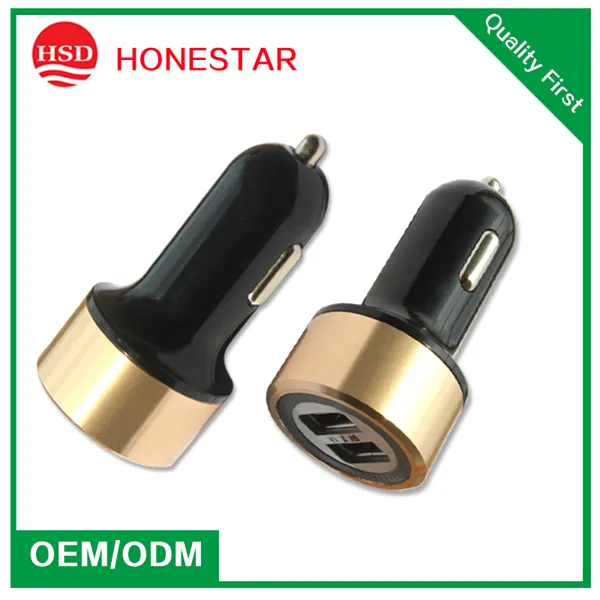 Very Fashion Blue LED Light Dual Car USB Charger