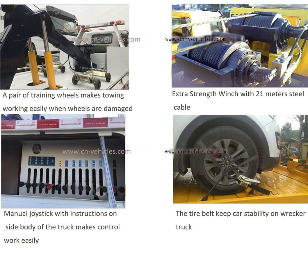 20 Tons HOWO6*4 Heavy-Duty Road Wrecker Recovery Truck with Rotation Boom
