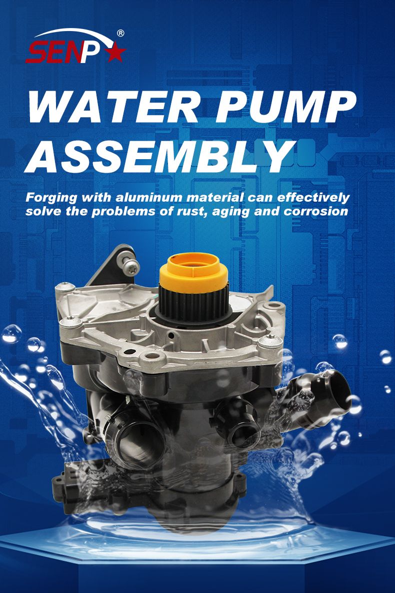 Senp Auto Engine Parts Cooling System Water Pump for Audi VW BMW Benz Tsi Ea888 Ea837 Ea111 C6 Q7 C7 Water Pump Assembly