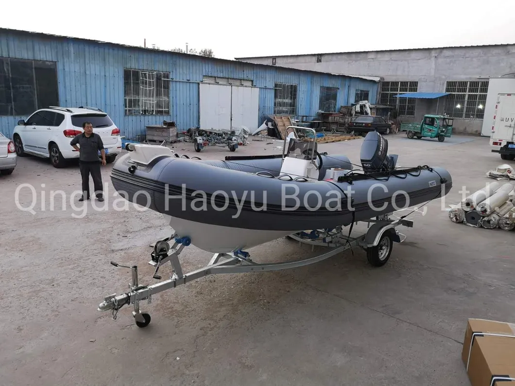 PVC or Hypalon Tube Rib Boat Fishing Boat Rescue Boat 6.8m Aluminum Boat