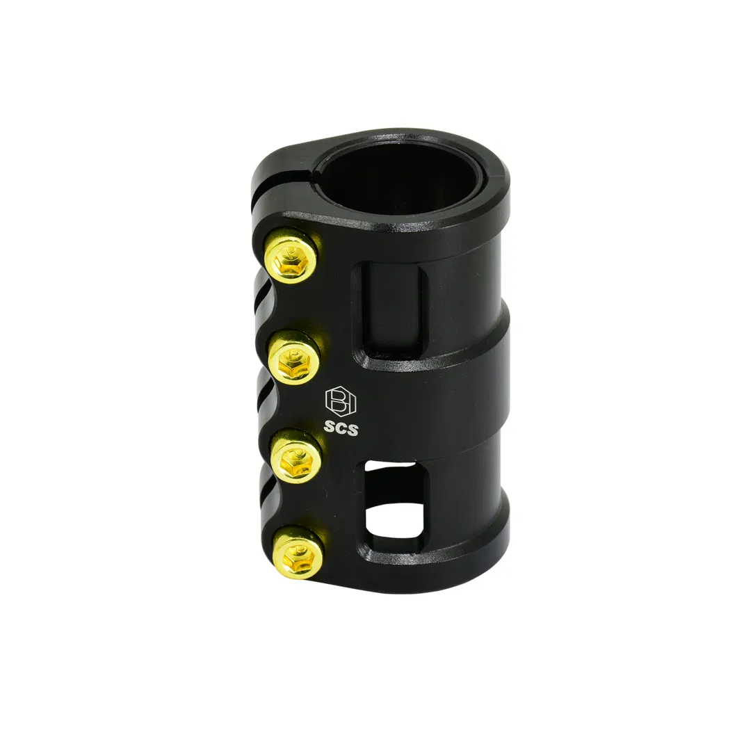 Manufacturer OEM/ODM Customized Kick Scooter Spare Parts Alloy CNC Machining Scs PRO Scooter Bolt Clamp Stunt Scooter Clamp