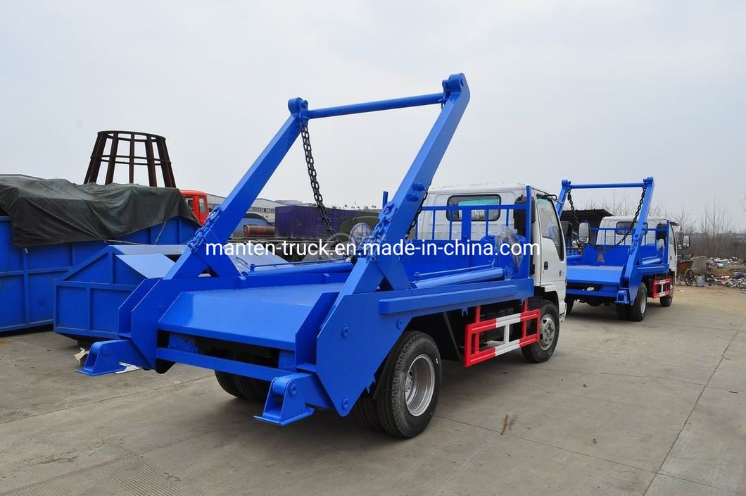 I-Suzu Small 3tons 4tons 2cubic 4cubic 5 Cubic Skip Loader Truck for Waste Collection
