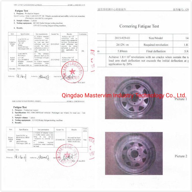 4X4 Modular Type Car Steel Wheels with Beadlock Ring