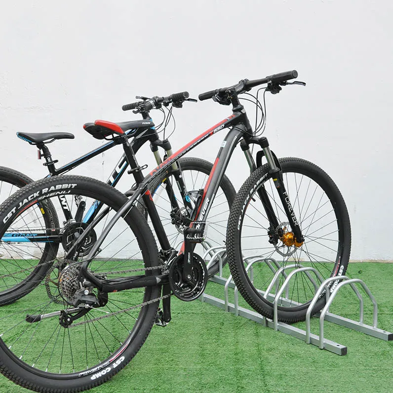 Powder Coated Carbon Steel 5 Bikes Rack Circle Floor Mounted Bike Rack
