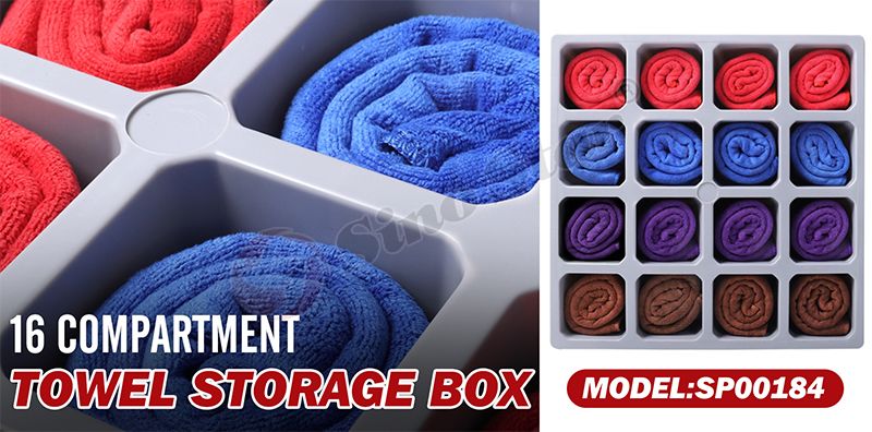 Towel Storage Cabinet Car Beauty Shop Towel Rack Wash Car Shop Towel Rack Compartment Storage Box