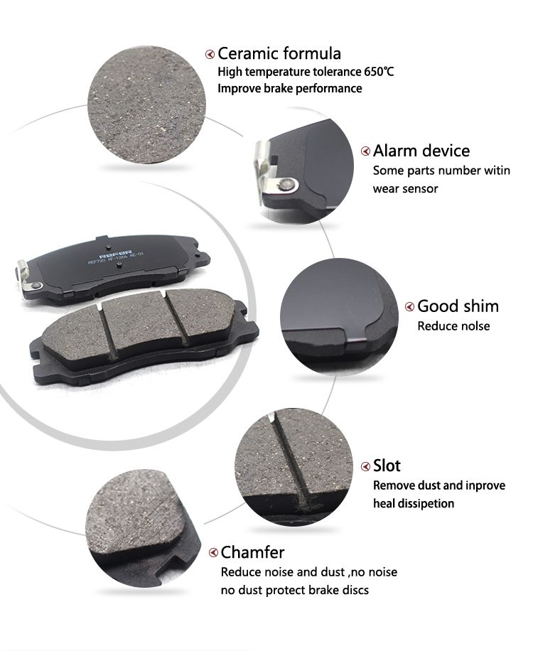 Professioual Brake Pad Supplier D1250 1684201220/1684201520 Gdb1292 for Mercedes-Benz a-Class Ceramic Brake Pad