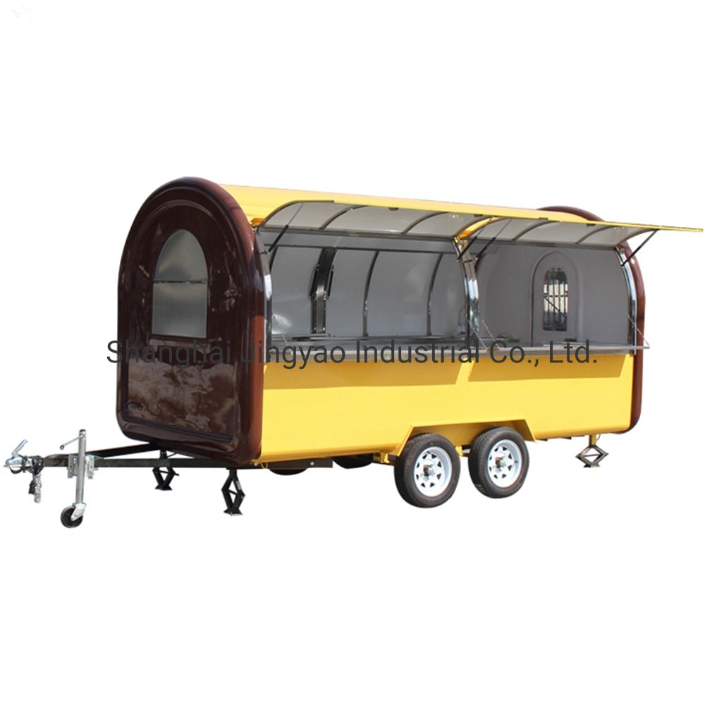 Food Truck Convenient Kitchen Vending Coffee Ice Cream Catering Drivable Truck CE Certificate Coffee Vending Concession Stand Airstream Food Caravan Trailer