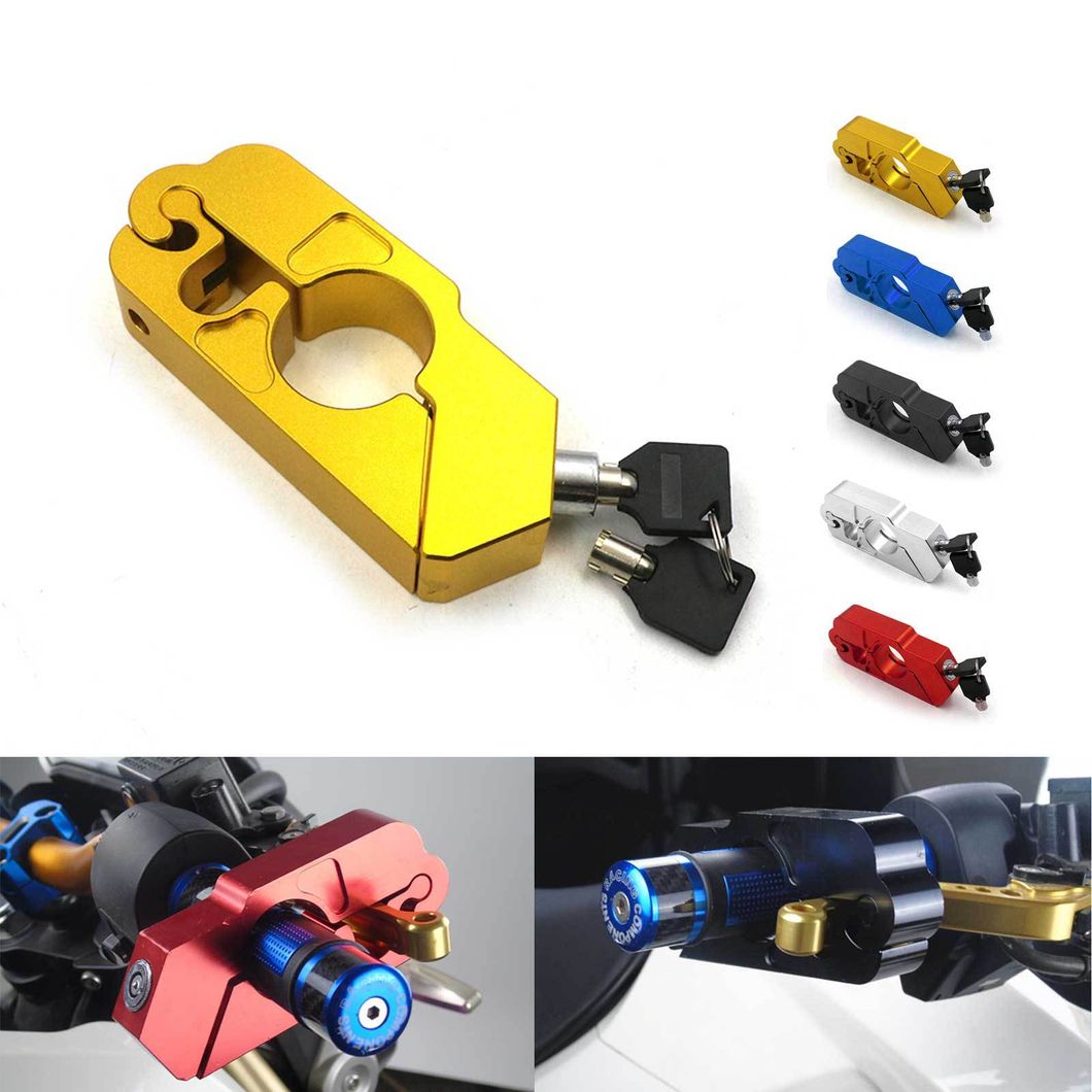 Universal Motorcycle Handlebar Lock Scooter ATV Brake Clutch Security Theft Protection Locks
