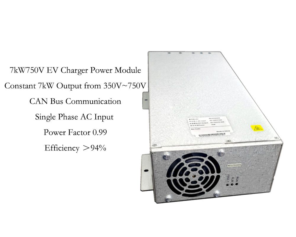 Hot Sale 7kw Single Phase EV Charger Module AC2DC 150VDC~750VDC Power Supply
