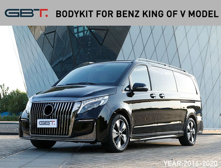 Gbt Luxury Car Accessories Upgrade Front Bumper Mud Guards Grille Body Kit for Mercedes Benz Class V W447 King Model