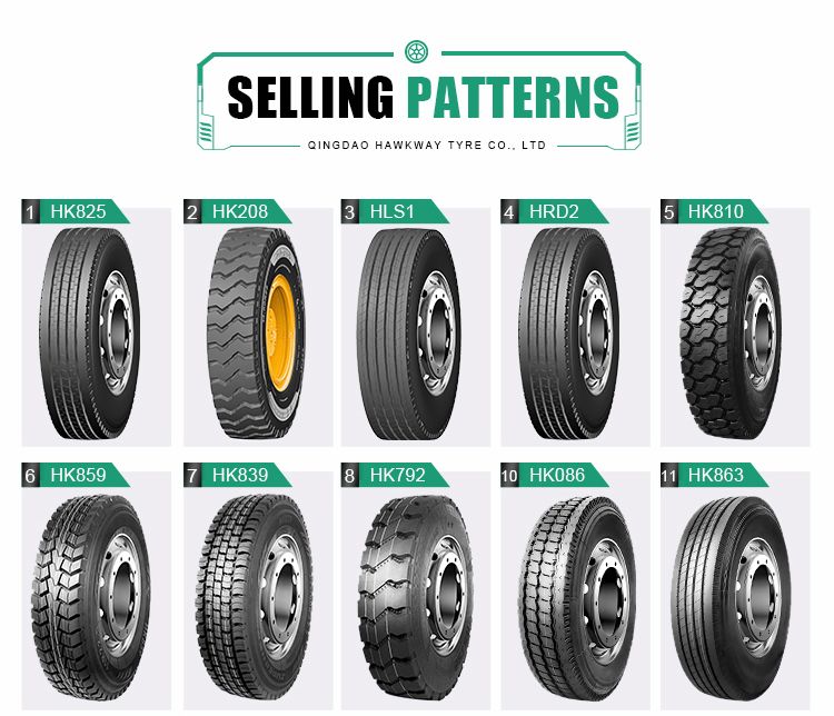Hawkway Truck Tyre 295/80r22.5, 11r22.5 315/80r22.5 Truck Tires HK859 Superhawk Tires