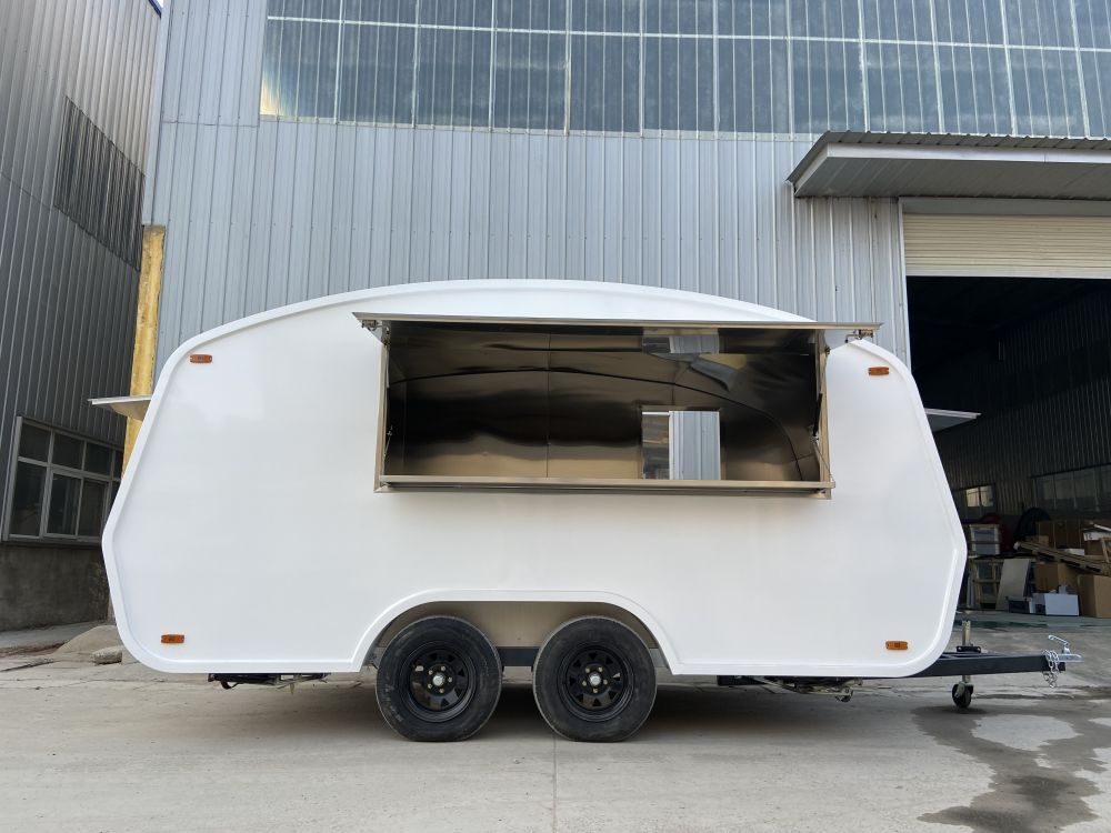 Free Shipping Food Cart New Large American Standard Style Deck Cheap Food Trailers with Mobile Kitchen