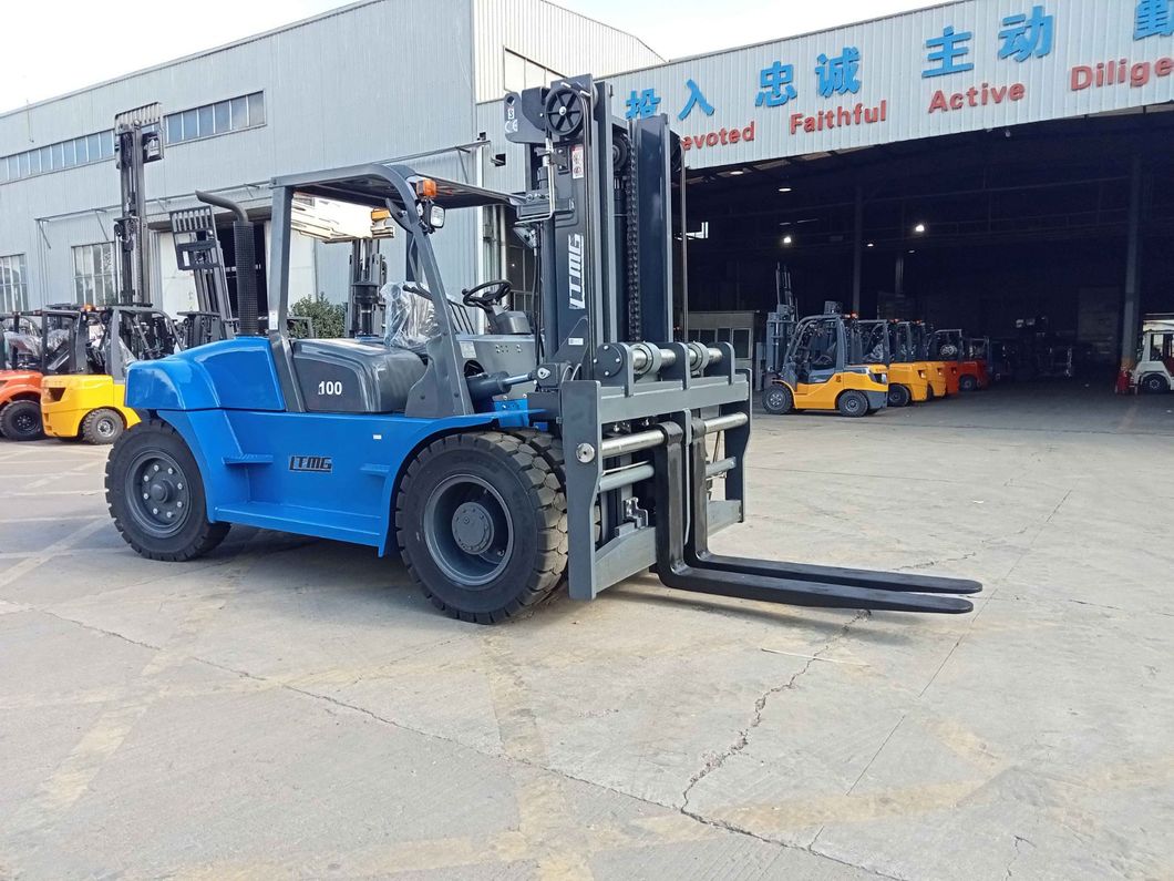 Chinese 10 Ton Diesel Forklift Machines with Side Shifter and Fork Positioner