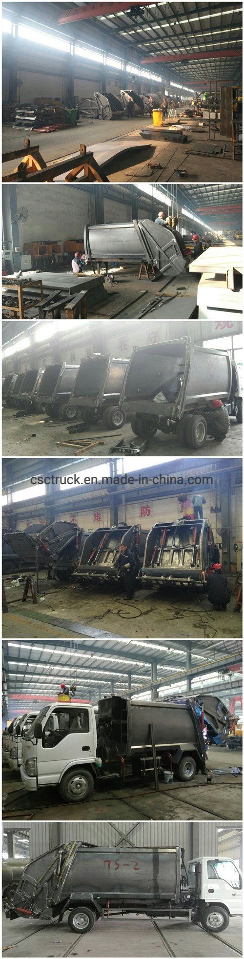 Small 4X2 Rear Loader Garbage Compactor Truck