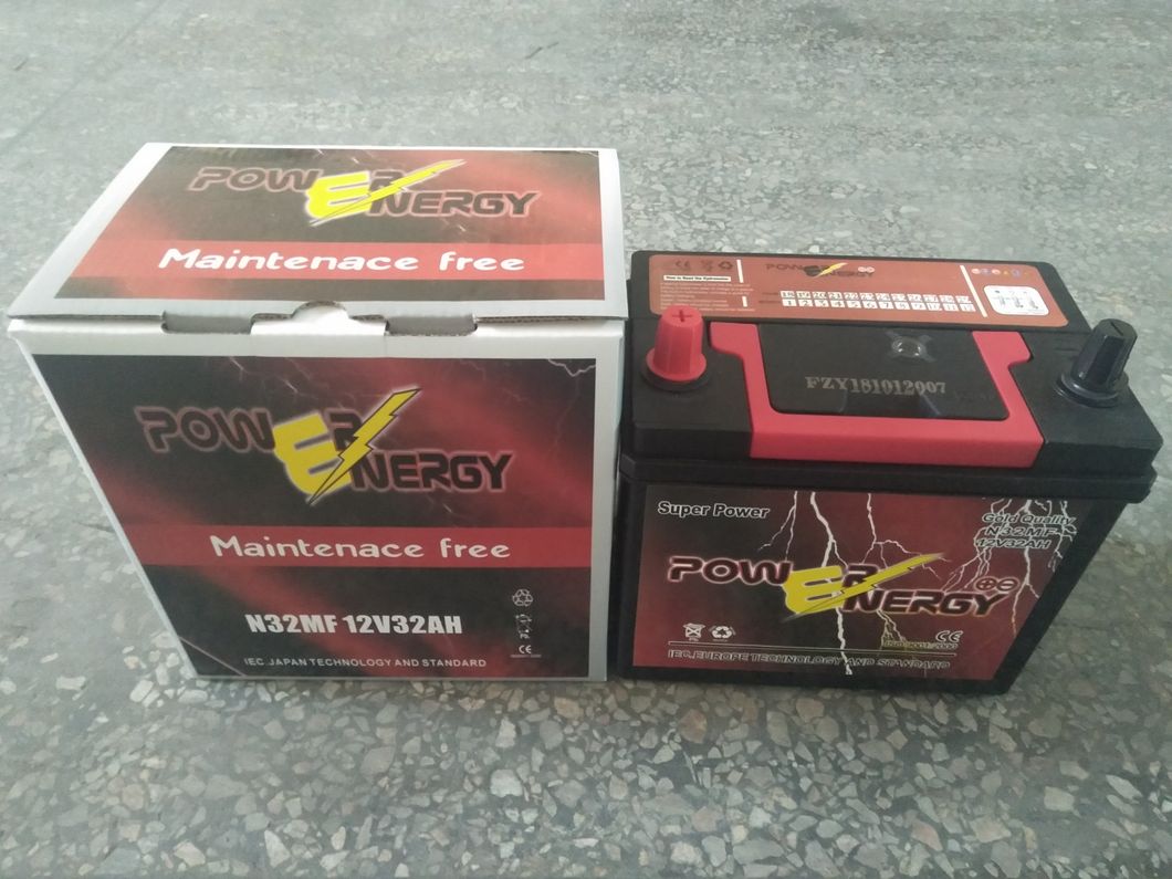 32b20mf 12V32ah Auto Battery Maintenance Free Battery Lead Acid Battery Auto Battery Storage Battery Truck Battery VRLA Battery Solar Battery Car Battery