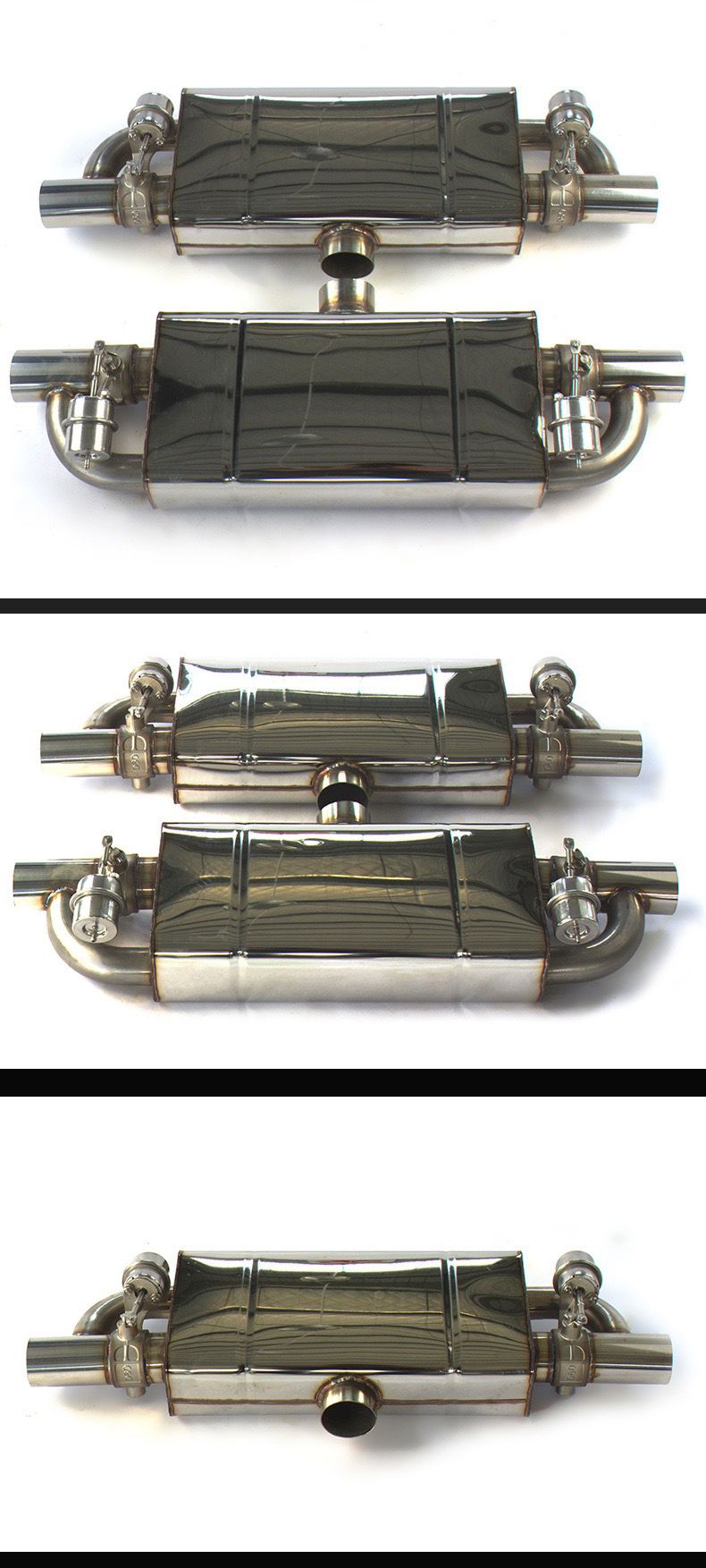 Cat-Back Straight-Through Round Muffler with Preforated Pipe