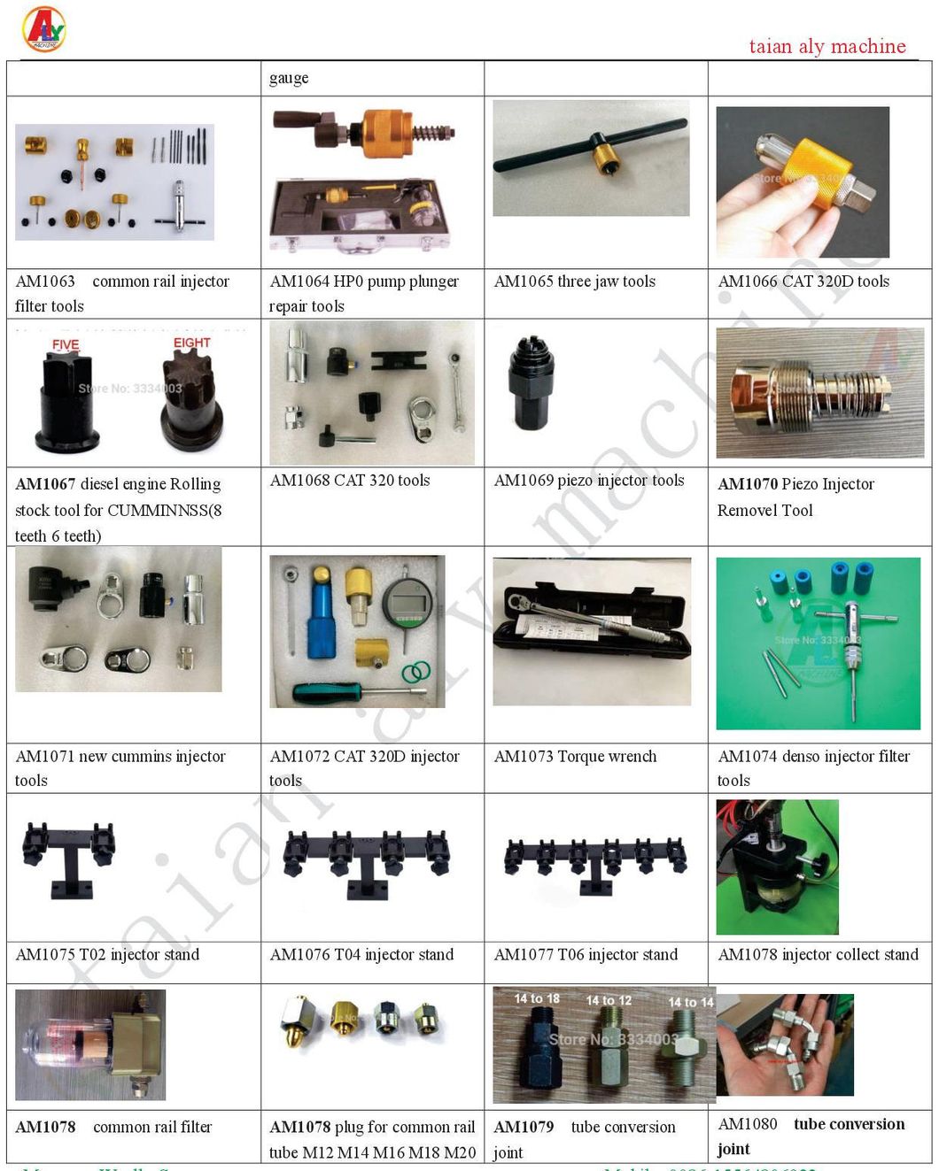 Injector Clamp Common Rail Adapter for Diesel Injector Repair Tools
