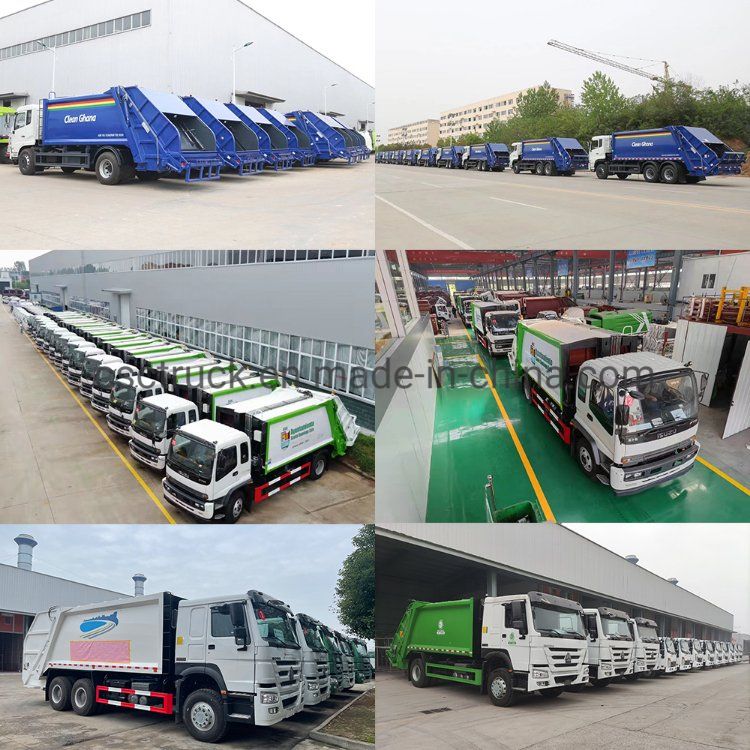 Garbage Compactor Truck 8m3 10m3 Camiones Compactador Recolectores De Basura De Recolecion