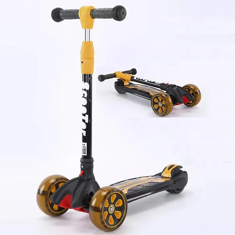 Flexible Kick Scooter for Kids Gift Wide Deck Adjustable Height