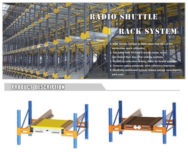 Radio Control Shuttle Racking System Car Pallet Runner Radio Shuttle for Automatic Warehouse Storage Solutions with Own Independent Patent