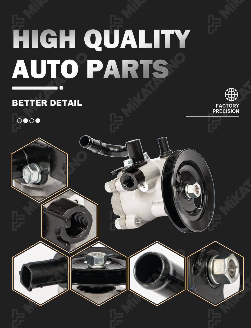 44310-0K010 Innova Hilux Pickup Auto Steering System for Toyota Power Steering Pump