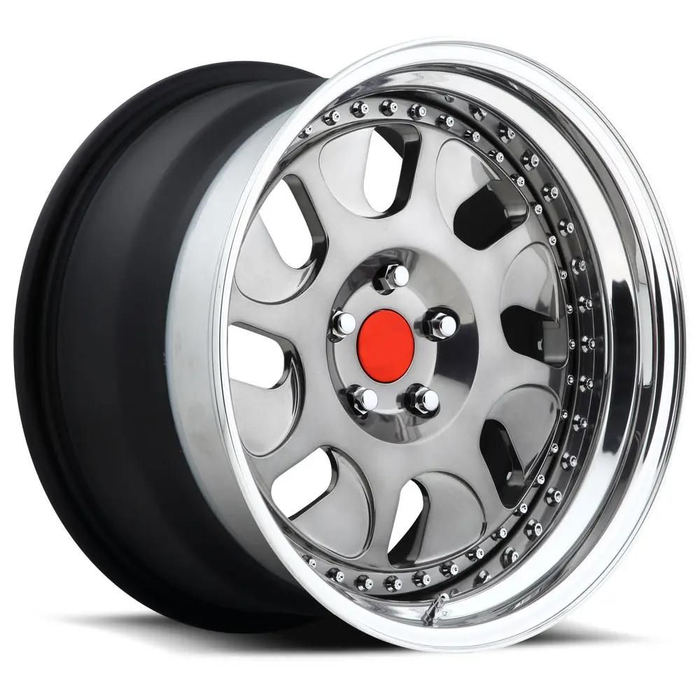 Kipardo 18 19 20 21 22 23 Inch 5X112 5X114.3 5X130 5X120 5X112 5X115 5X108 Brush Rim High Polished Deep Concave Polish 2 3 Pieces Custom Forged Wheels
