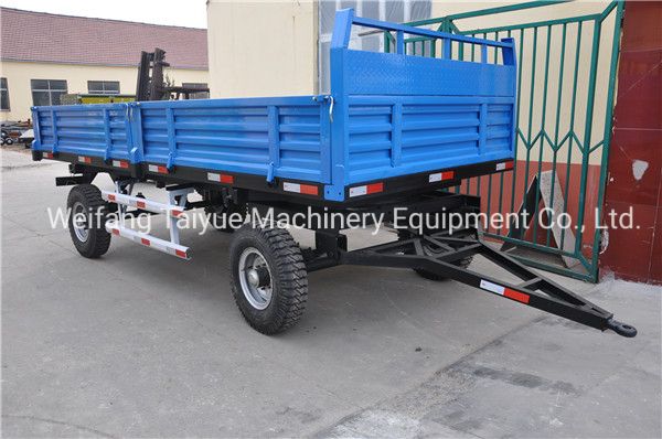 Hot Sale 2-3tons Tractor Trailer, Farm Dump Trailer with Single Axle