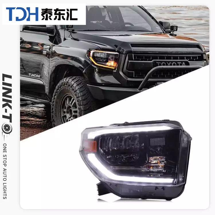 Factory Wholesale LED Head Light for Toyota Tundra 2007-2013 Sequoia 2008-2021 Car Parts Lamp Auto Sequential Accessories
